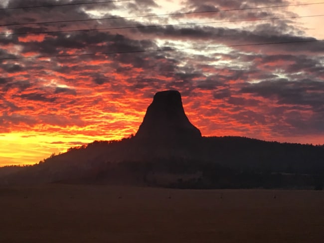 Devils Tower Sunset Cropped